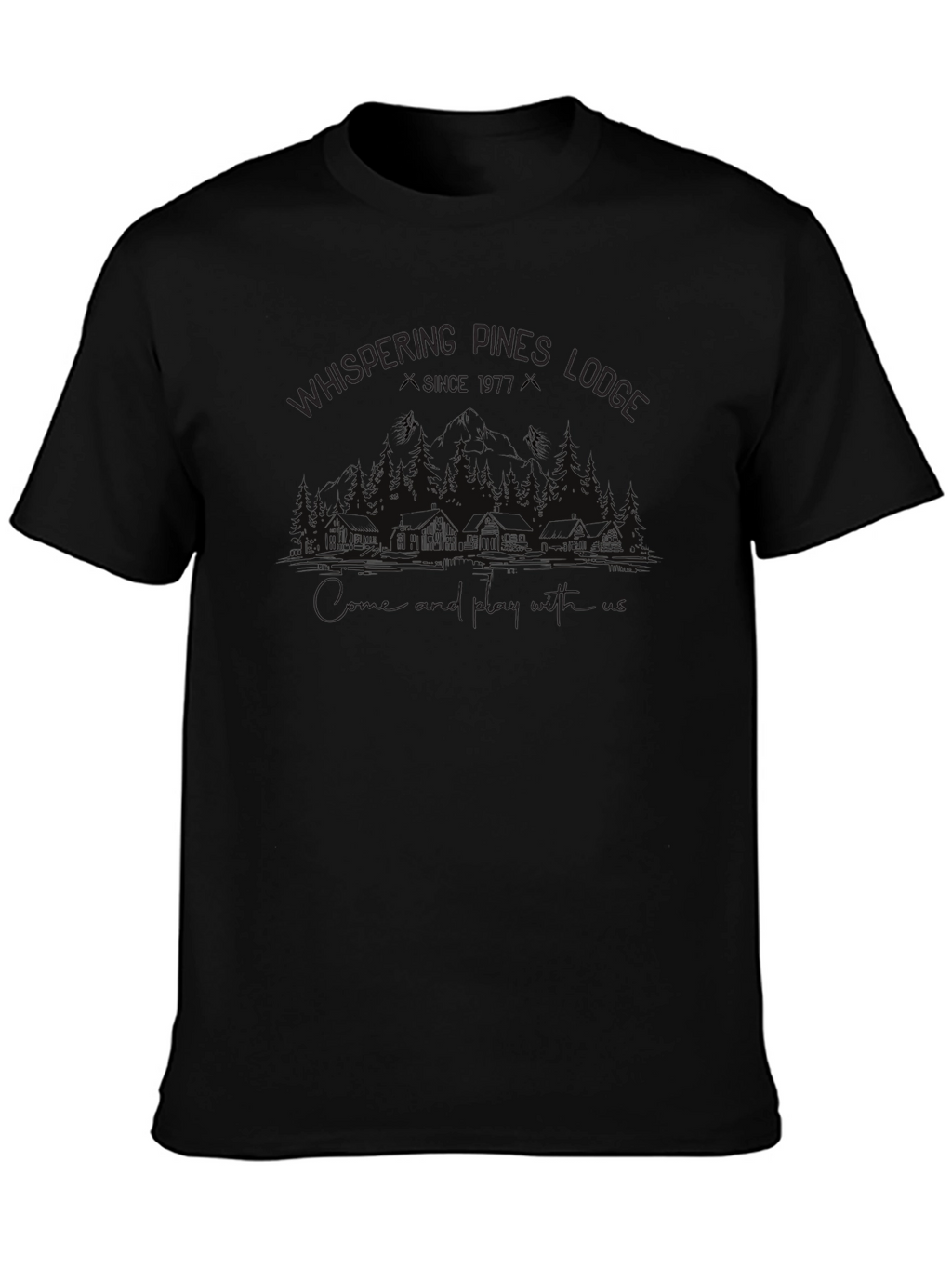 Whispering Pines Lodge Graphic T-Shirt