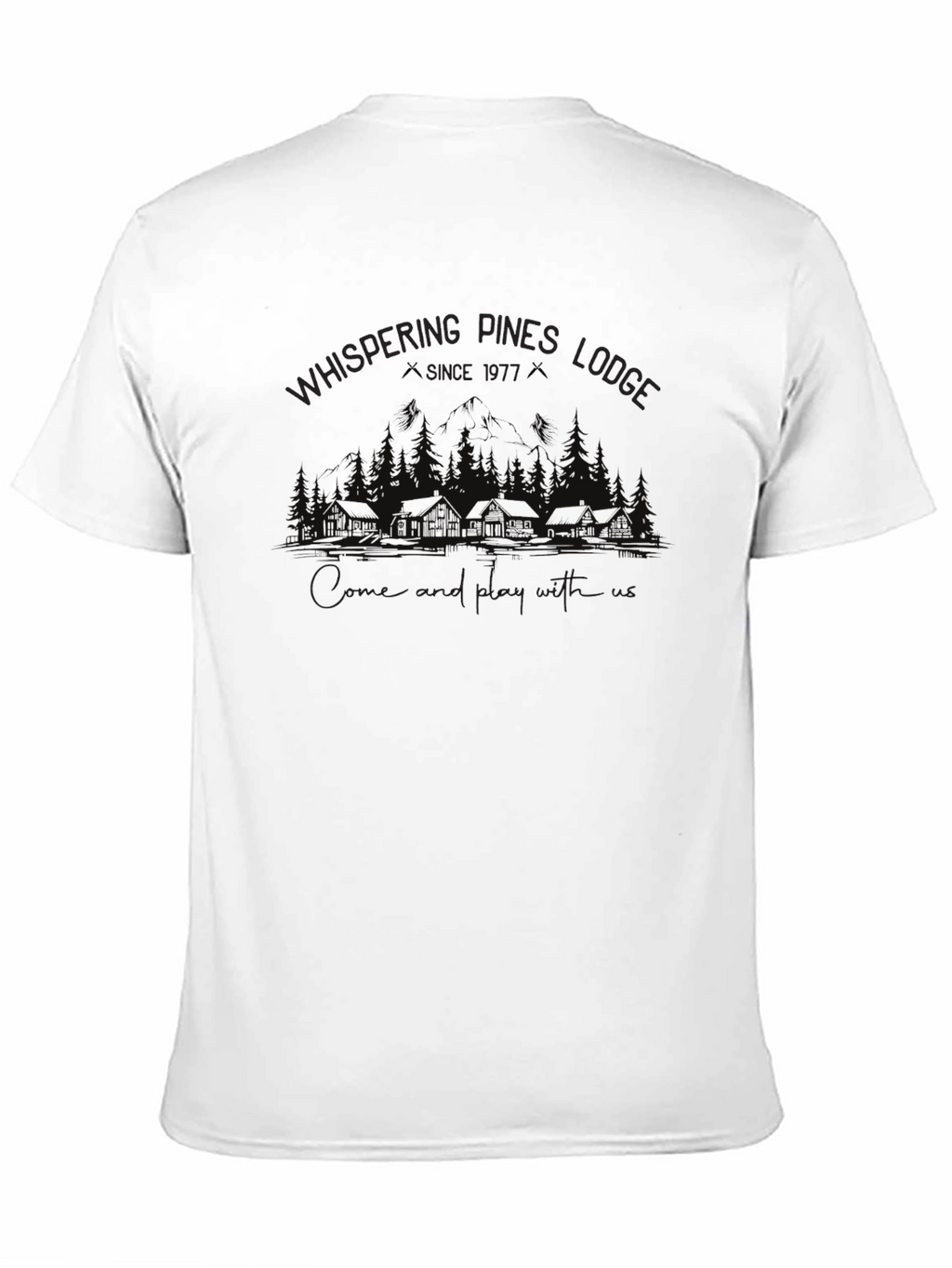 Whispering Pines Lodge Graphic T-Shirt