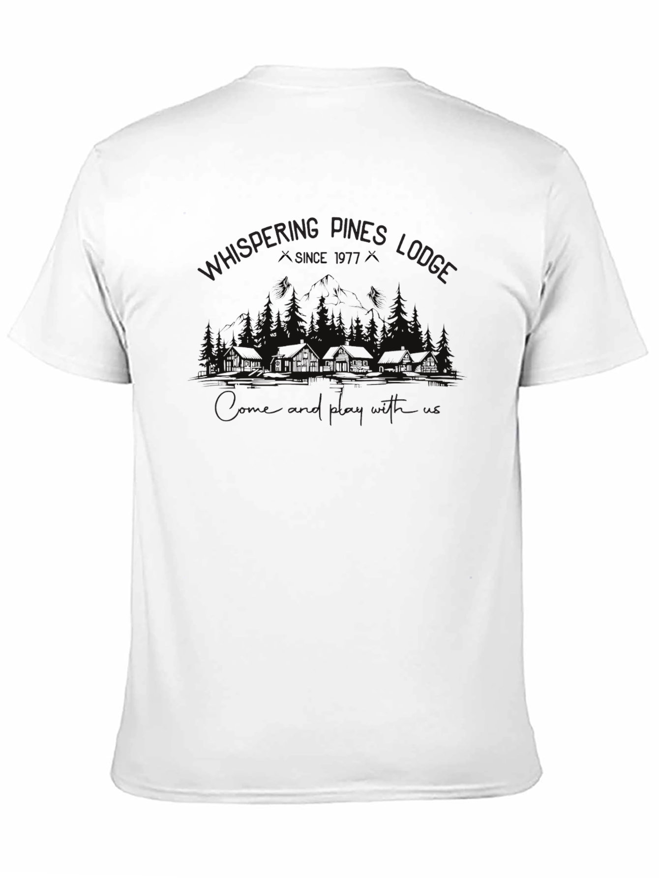 Whispering Pines Lodge Graphic T-Shirt