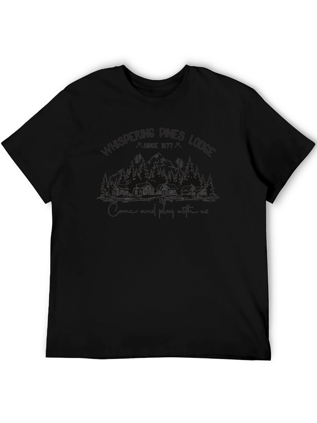 Whispering Pines Lodge Graphic T-Shirt