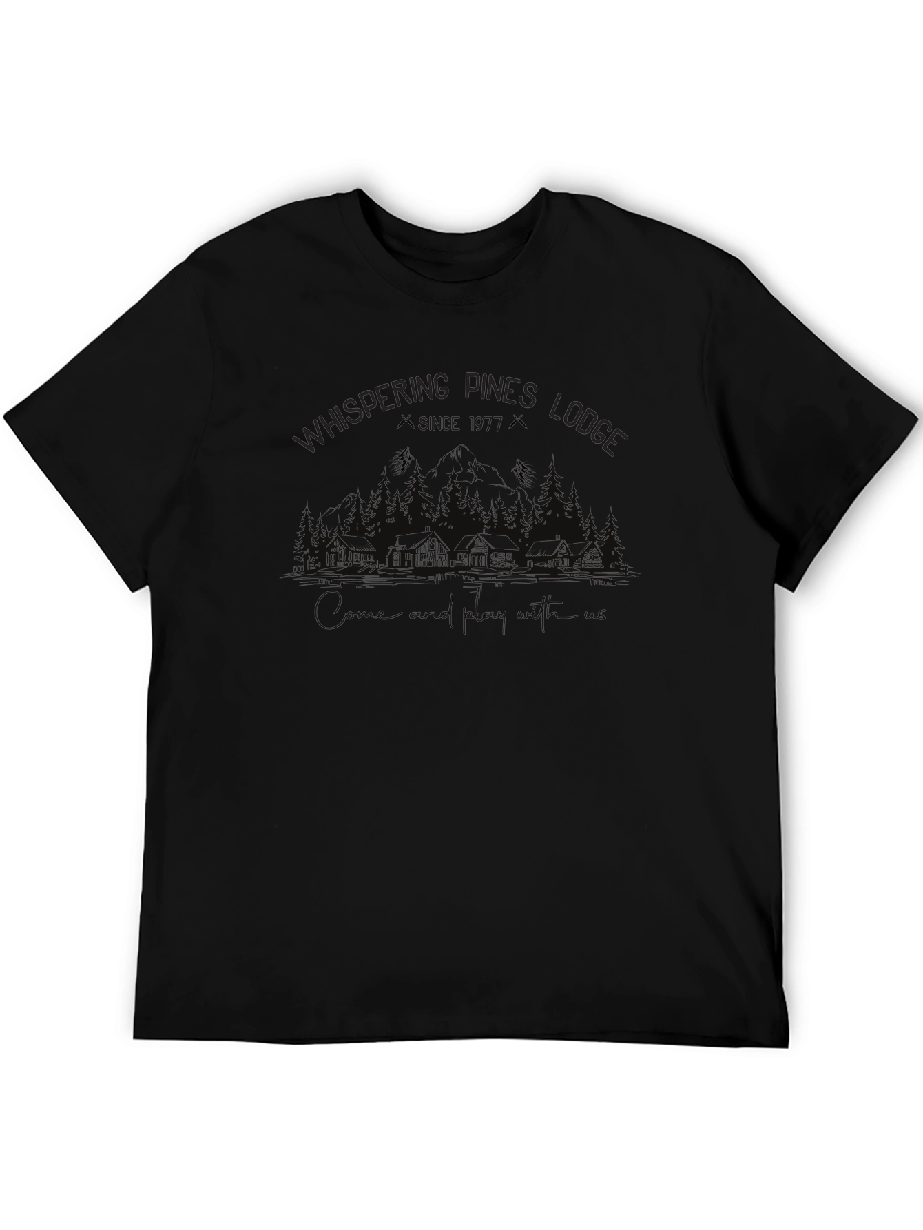 Whispering Pines Lodge Graphic T-Shirt