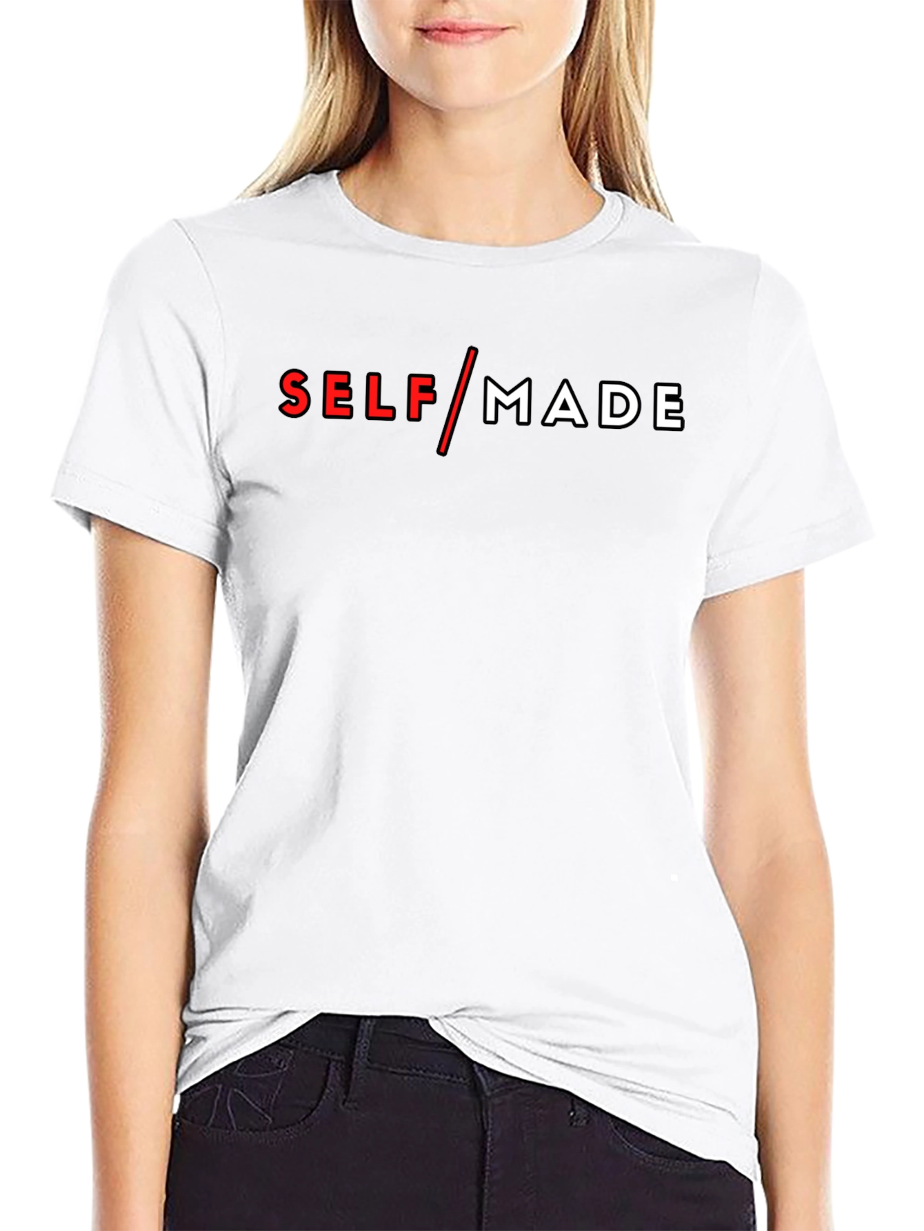 Self Made Black Graphic Tee