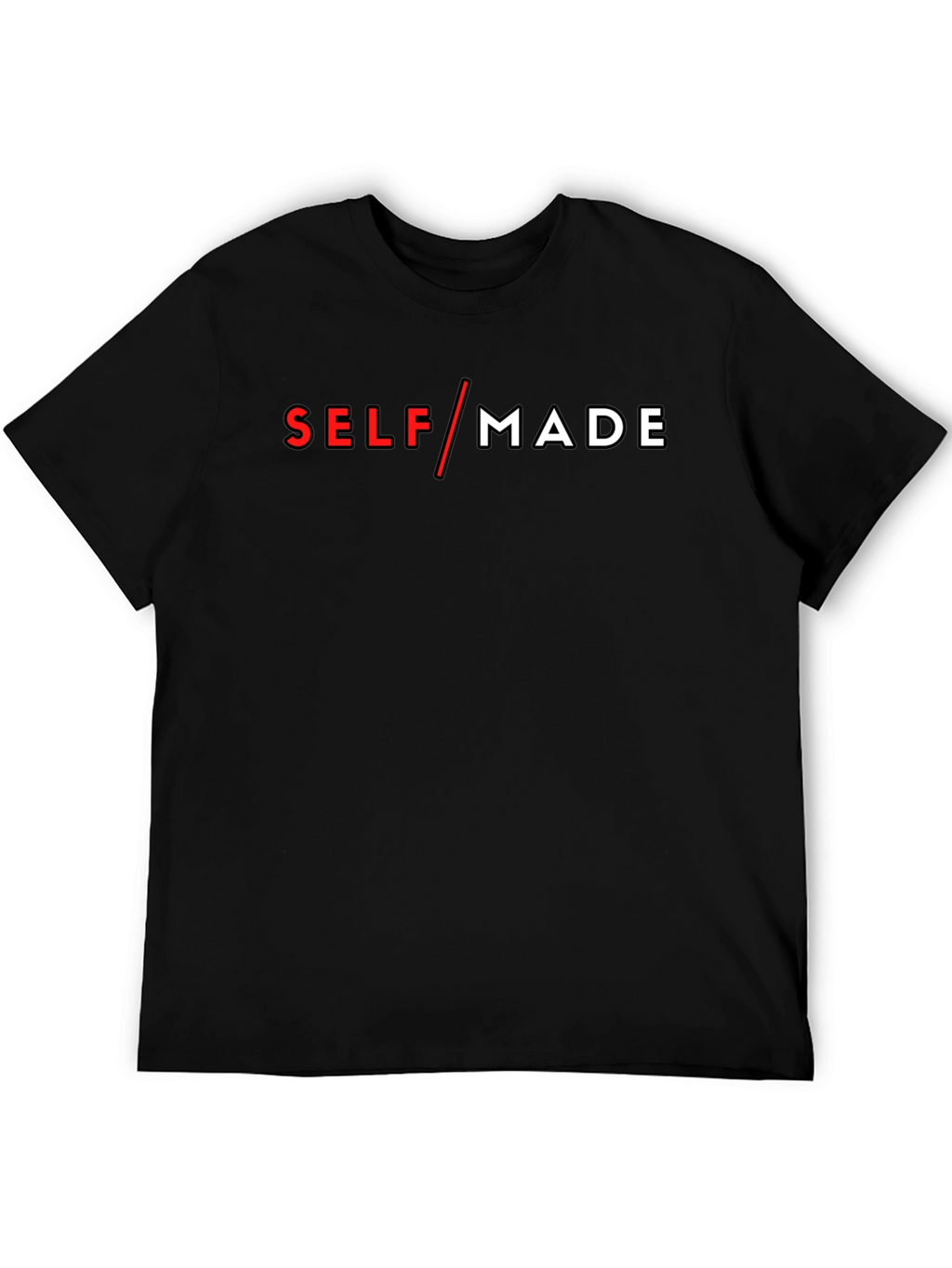 Self Made Black Graphic Tee