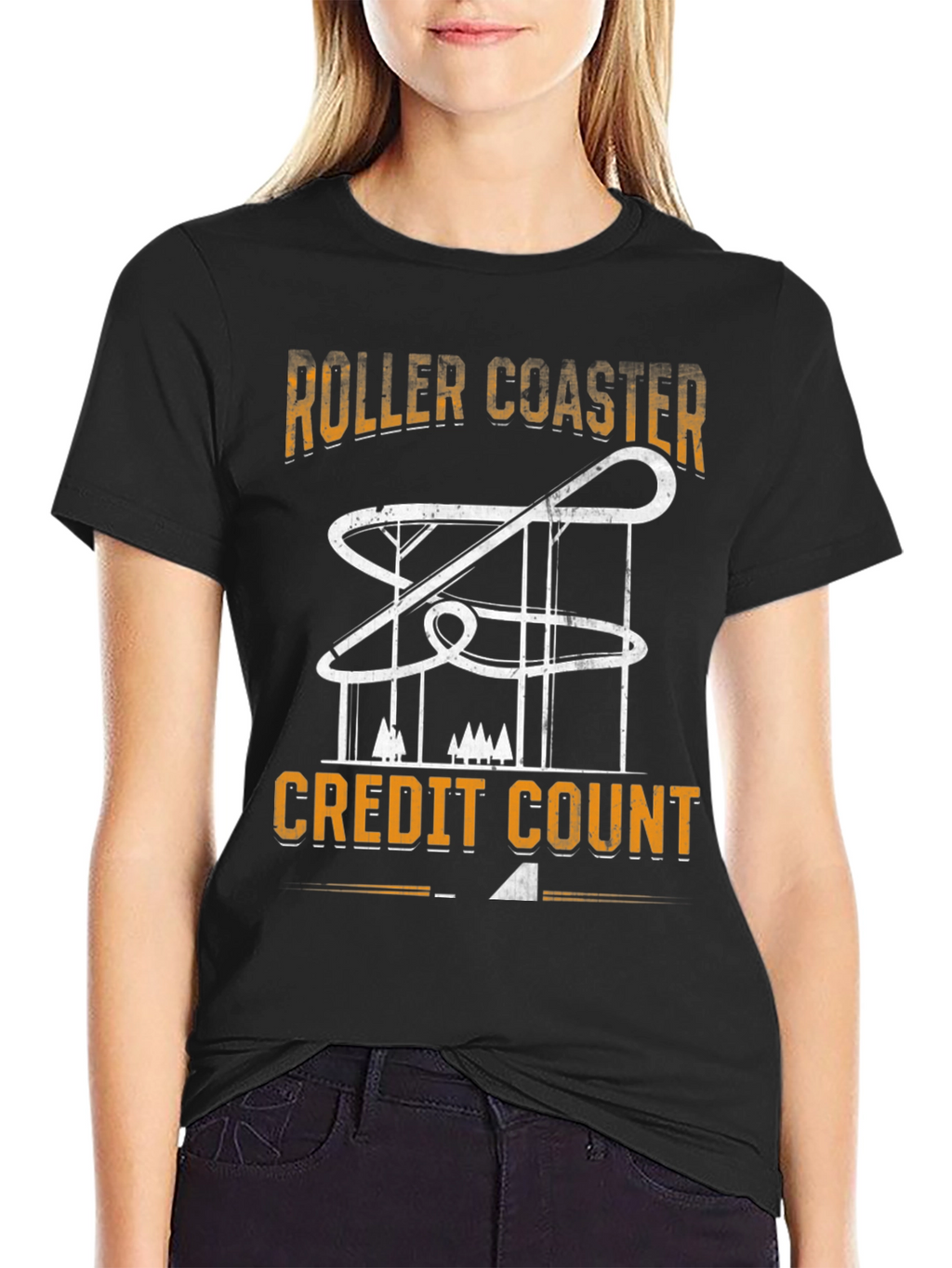 Roller Coaster Credit Count T-Shirt