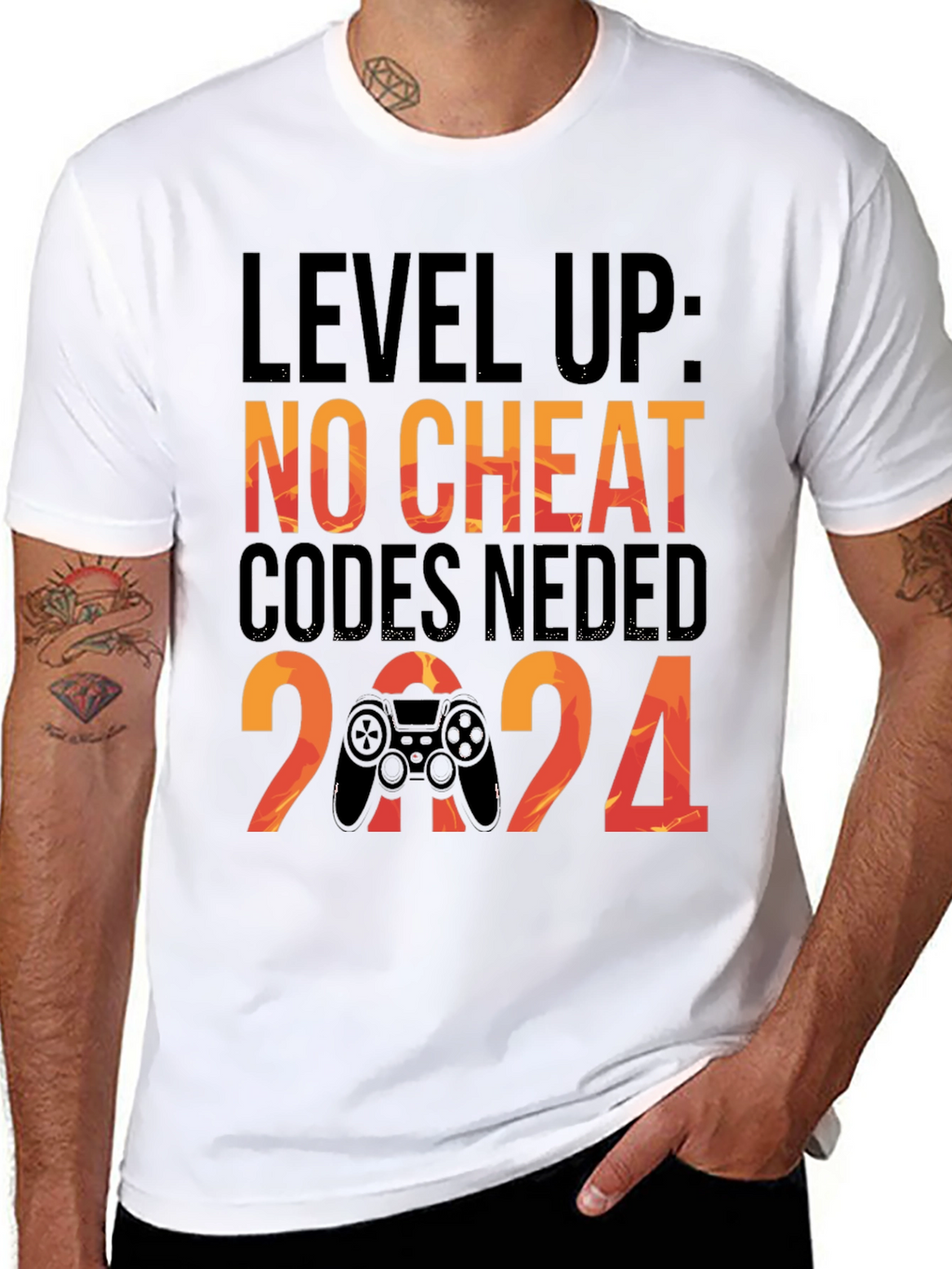 Level Up Gaming T-Shirt: No Cheat Codes Needed!
