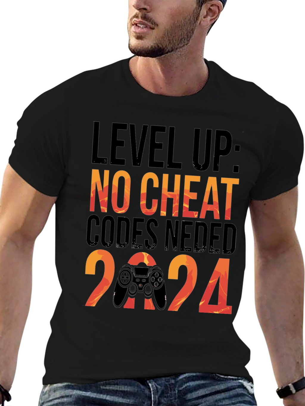 Level Up Gaming T-Shirt: No Cheat Codes Needed!