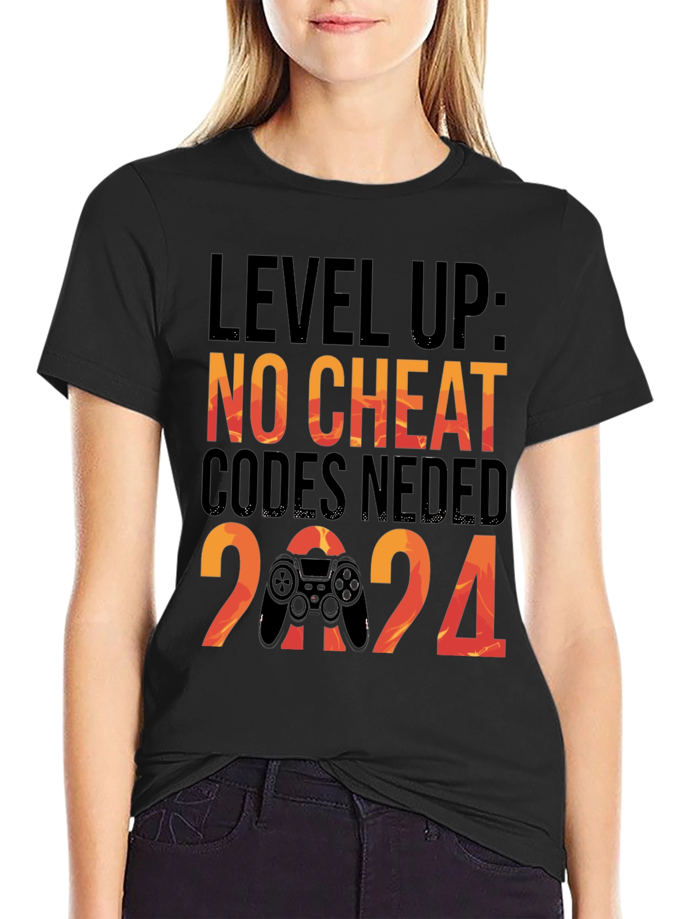 Level Up Gaming T-Shirt: No Cheat Codes Needed!