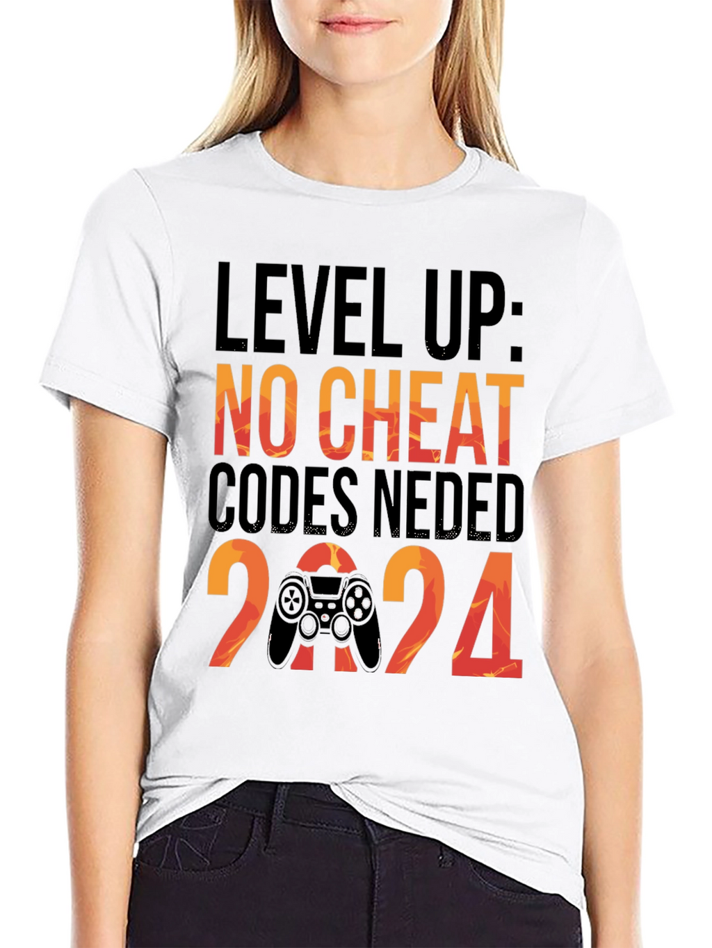 Level Up Gaming T-Shirt: No Cheat Codes Needed!