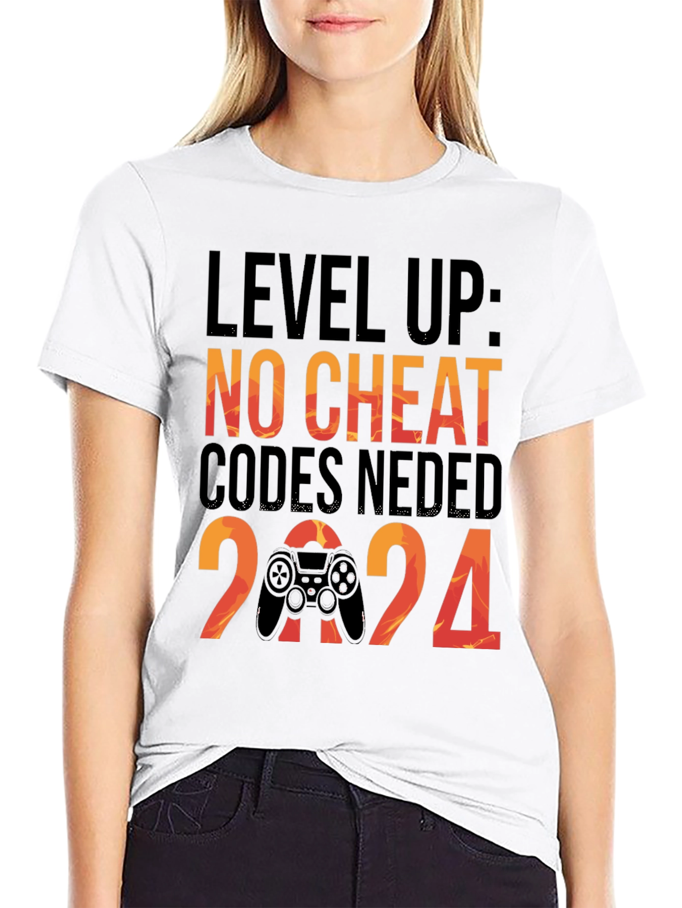 Level Up Gaming T-Shirt: No Cheat Codes Needed!