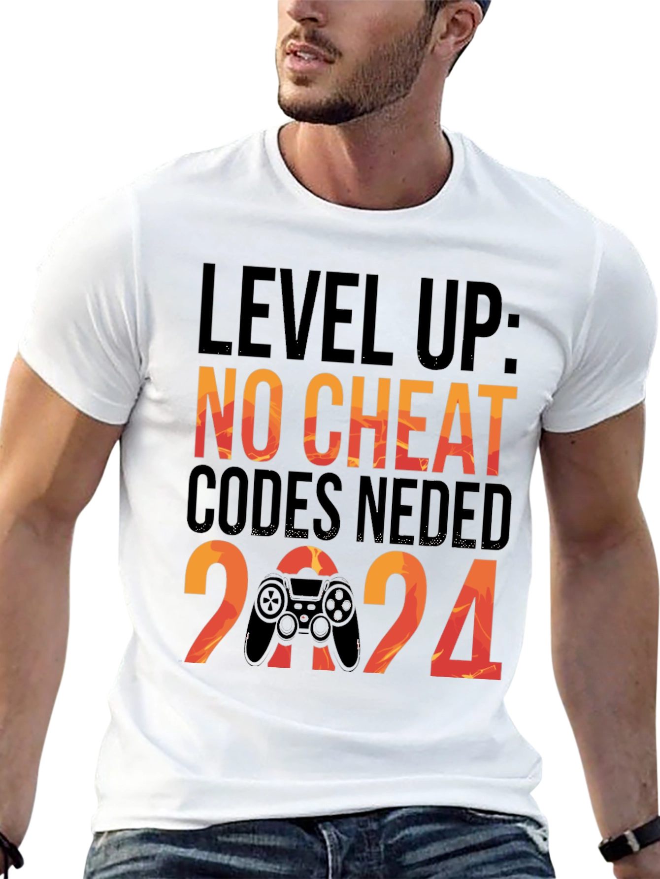 Level Up Gaming T-Shirt: No Cheat Codes Needed!