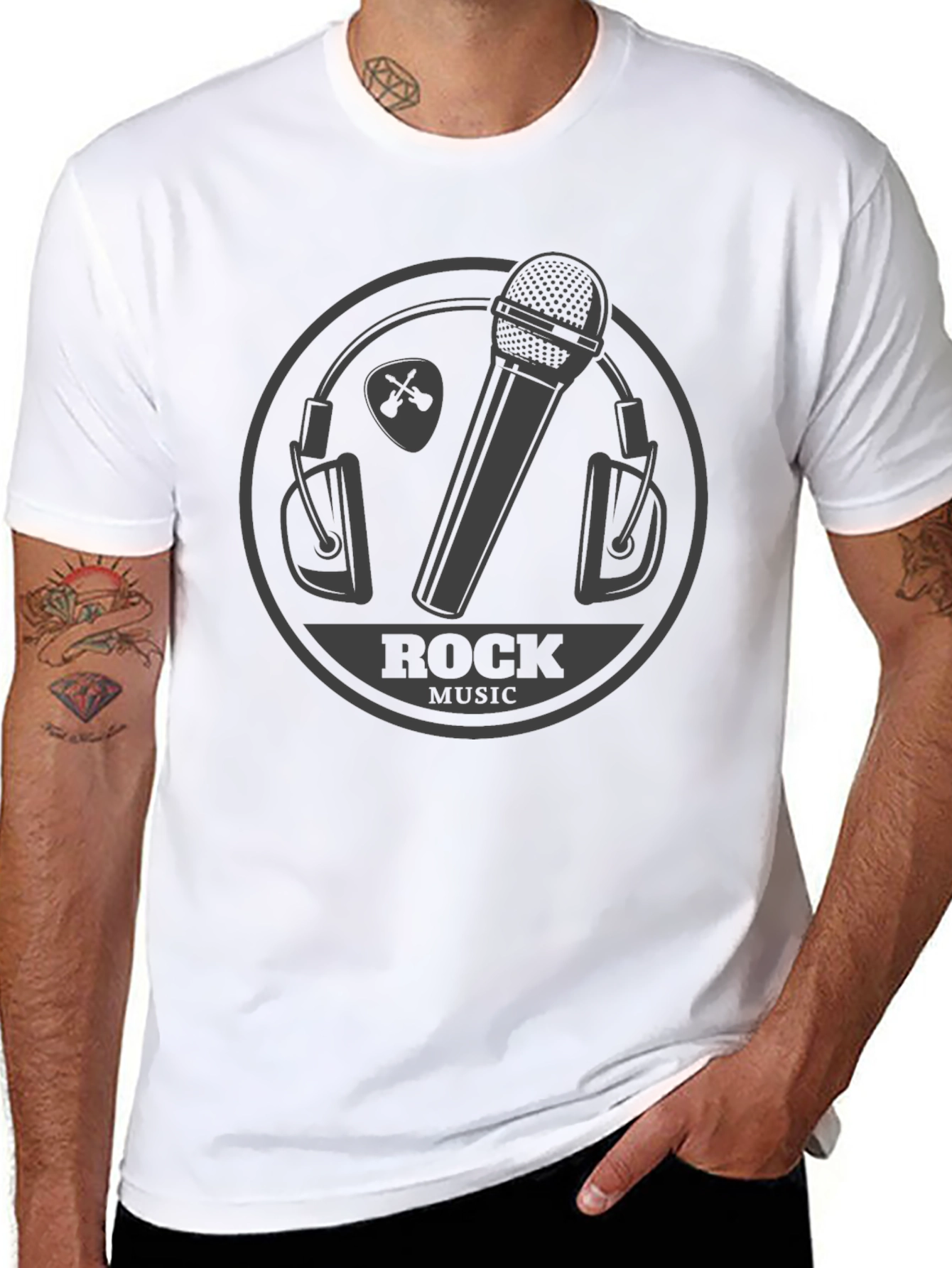 Rock Music Graphic Tee - Stylish Musician T-Shirt
