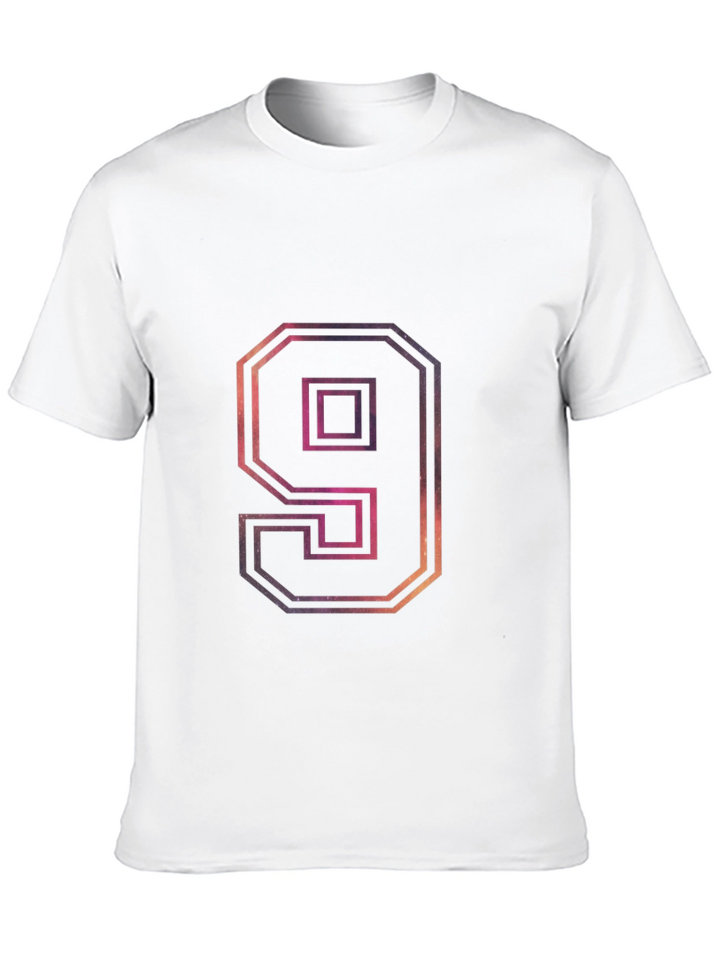 Number 9 Galaxy Graphic Tee - Trendy Design
