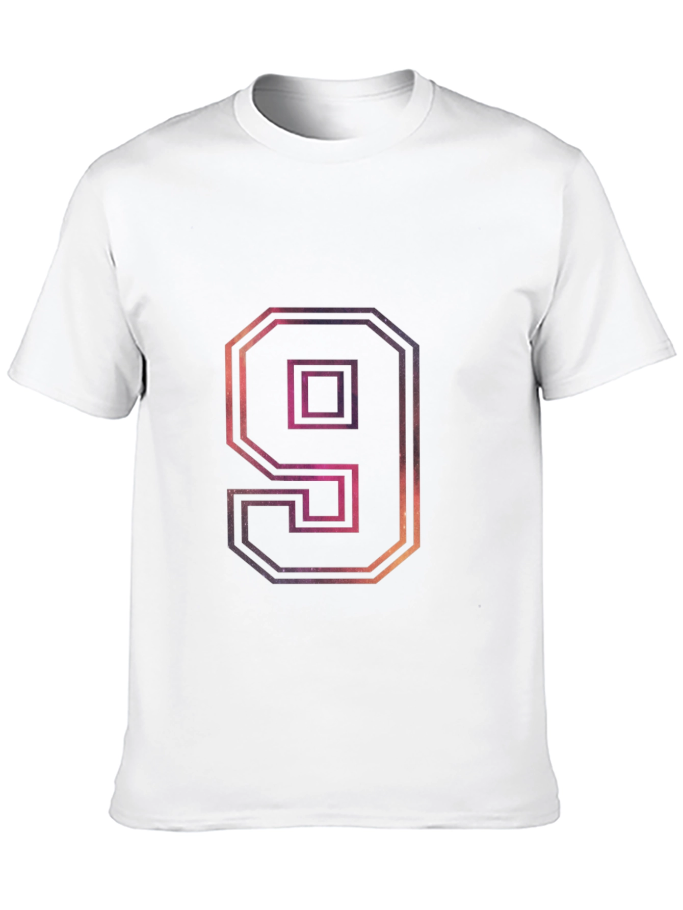 Number 9 Galaxy Graphic Tee - Trendy Design