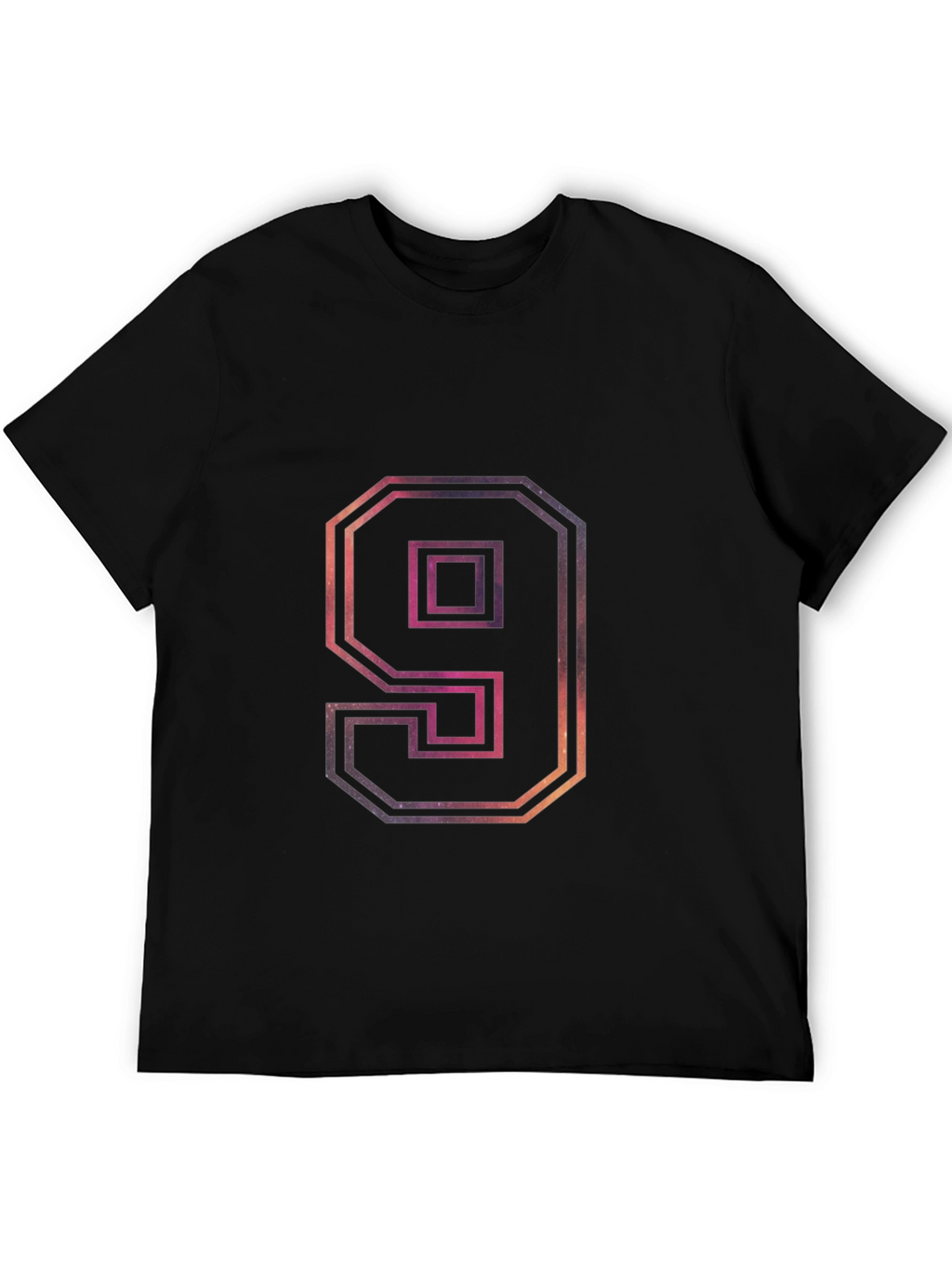Number 9 Galaxy Graphic Tee - Trendy Design