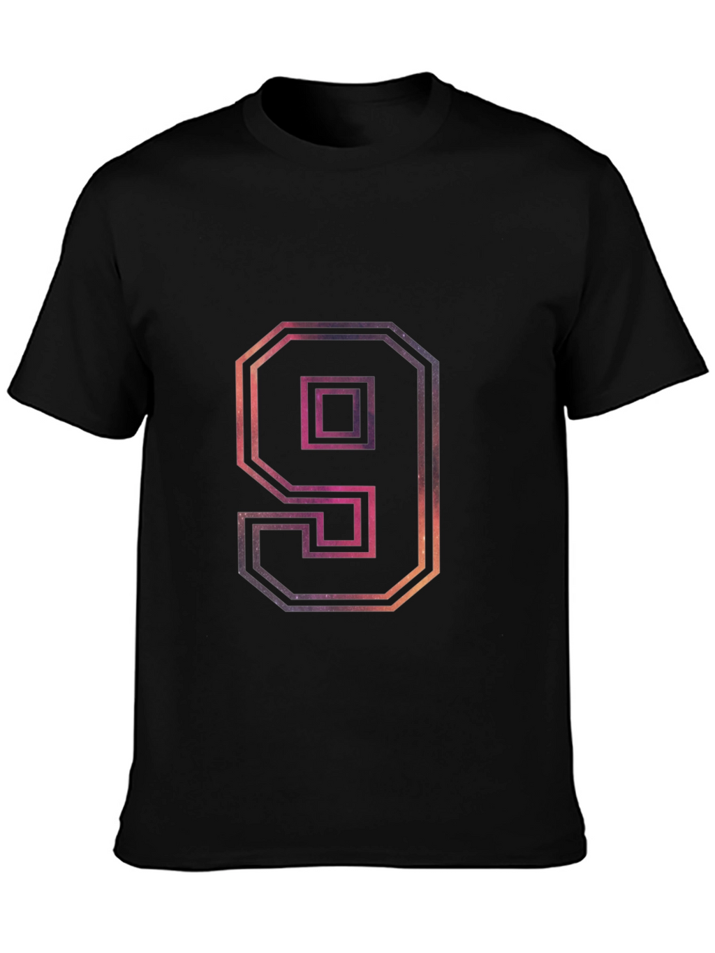 Number 9 Galaxy Graphic Tee - Trendy Design