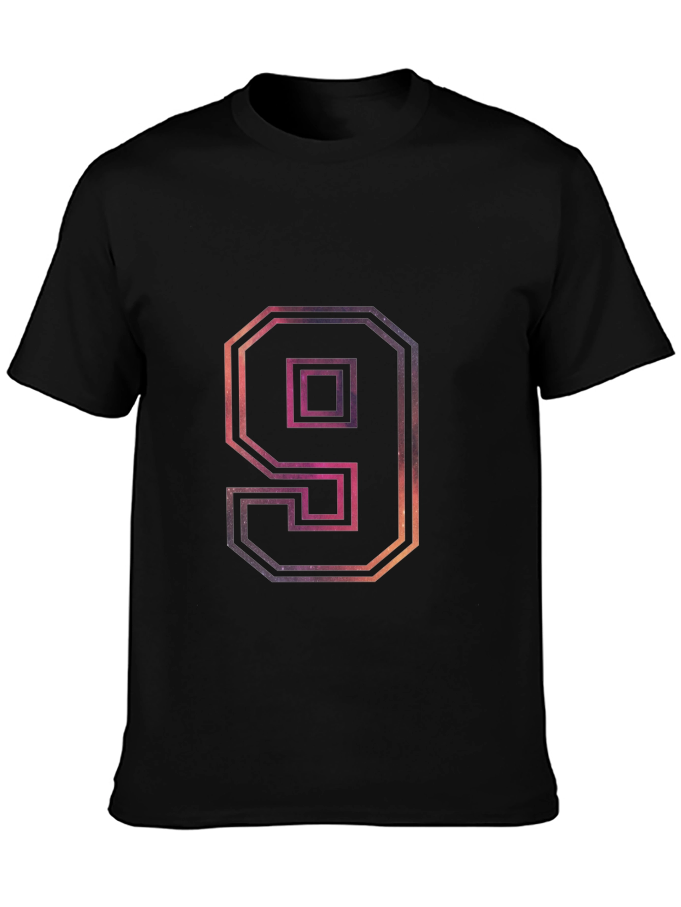 Number 9 Galaxy Graphic Tee - Trendy Design