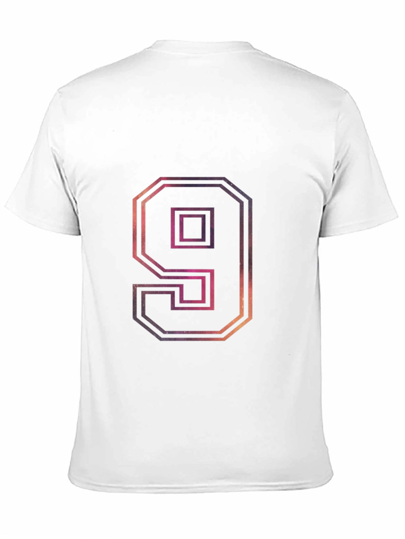 Number 9 Galaxy Graphic Tee - Trendy Design