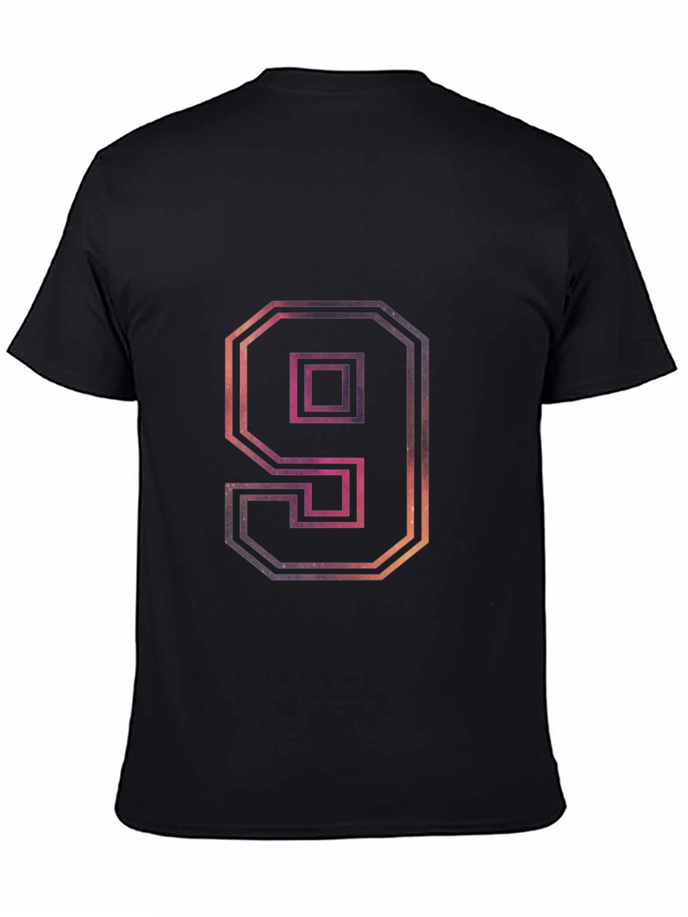 Number 9 Galaxy Graphic Tee - Trendy Design