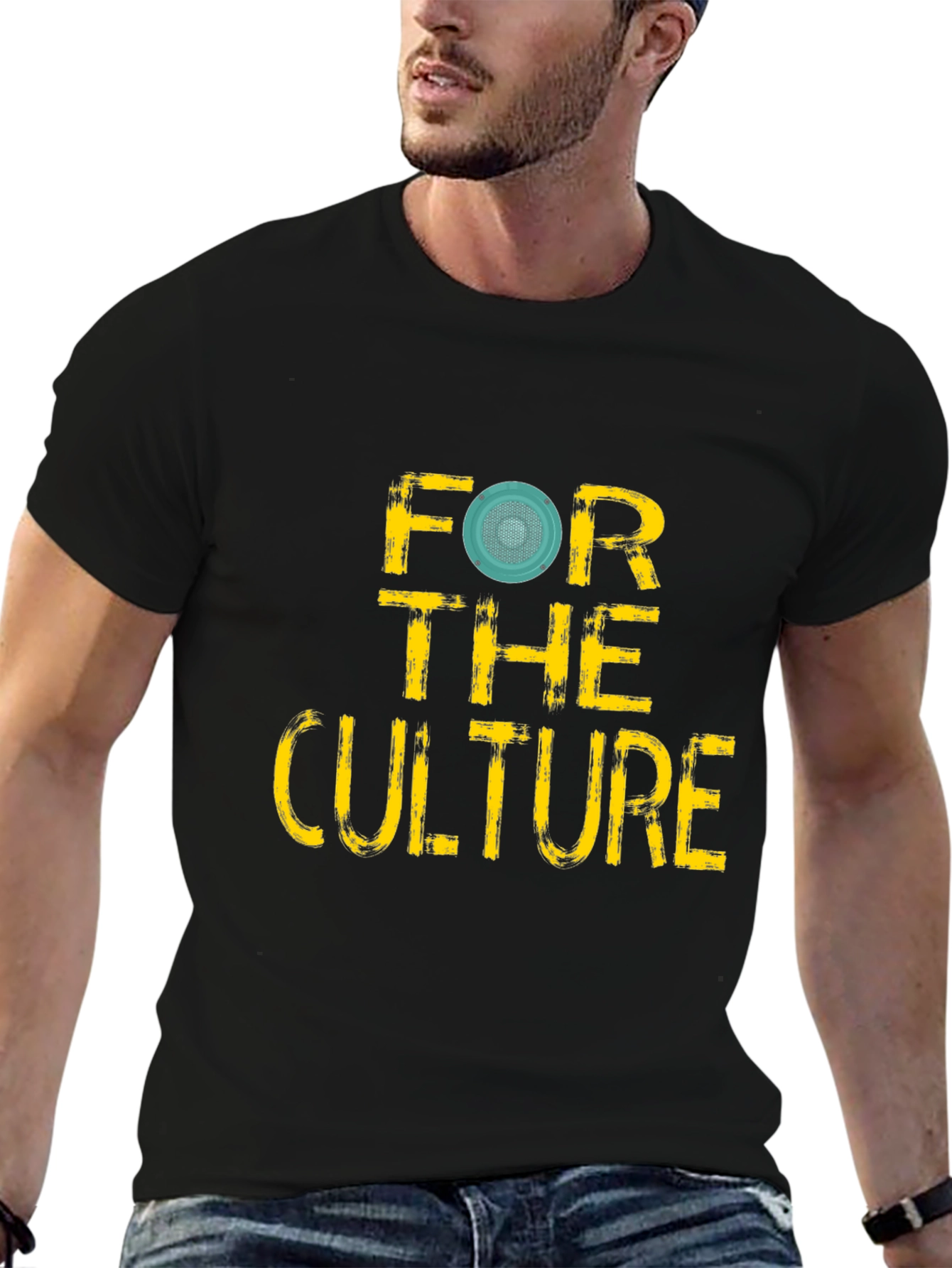 For the Culture Graphic Tee - Black