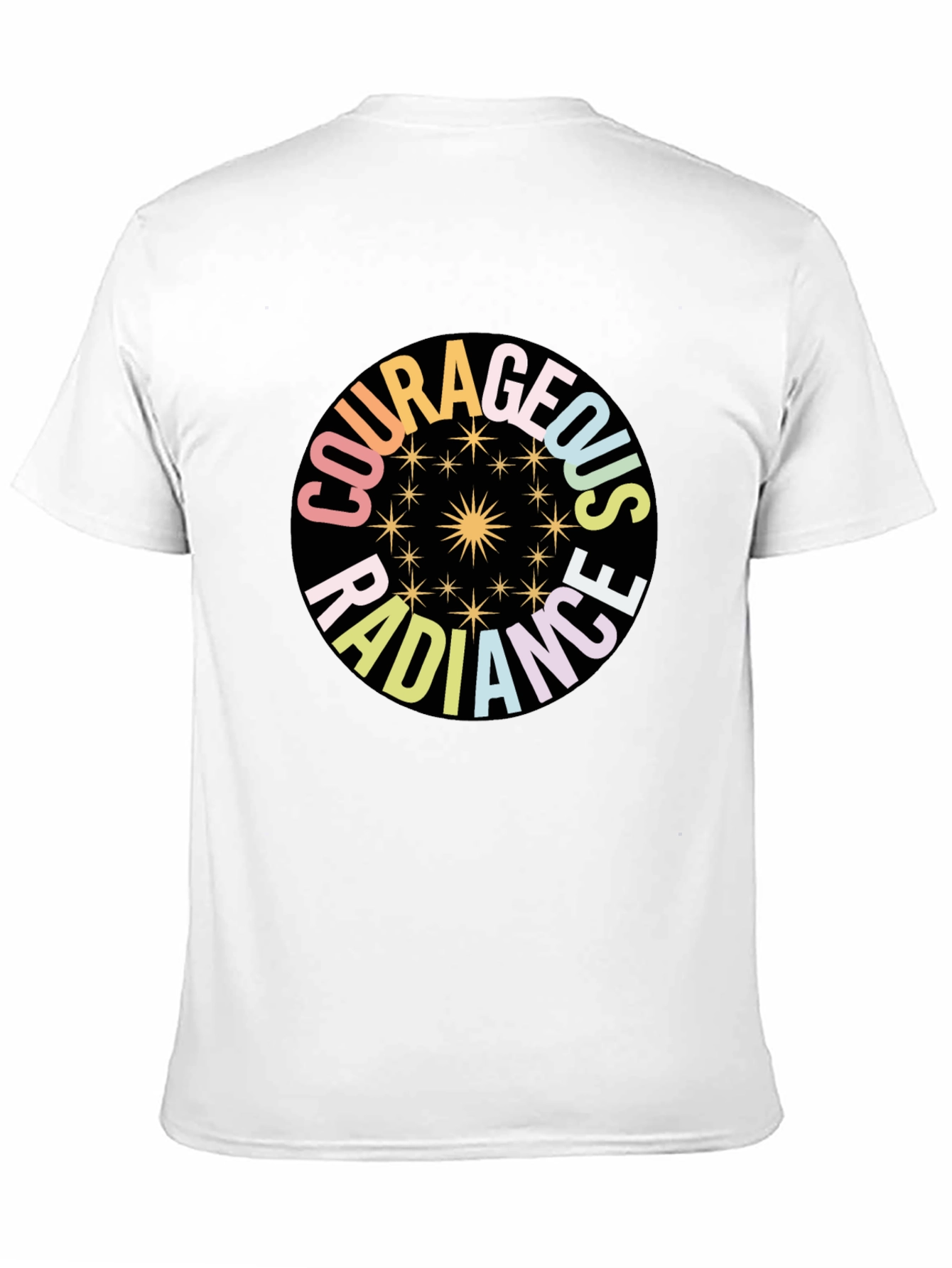 Courageous Radiance Graphic Tee - Black Unisex Shirt