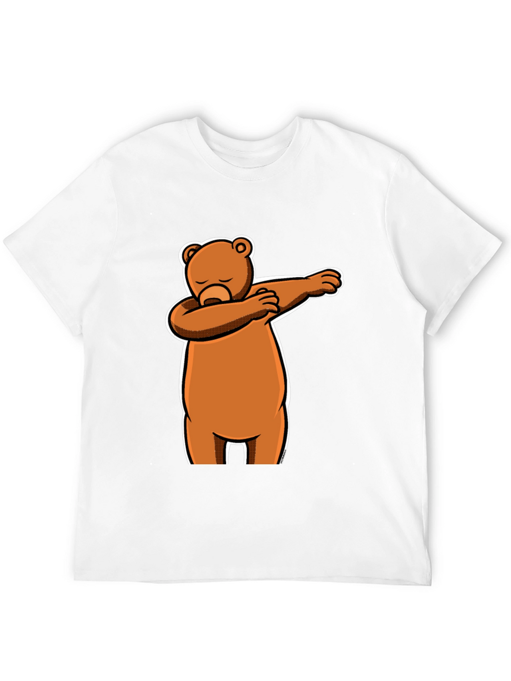 Dabbing Bear Black T-Shirt - Fun Cartoon Graphic Tee