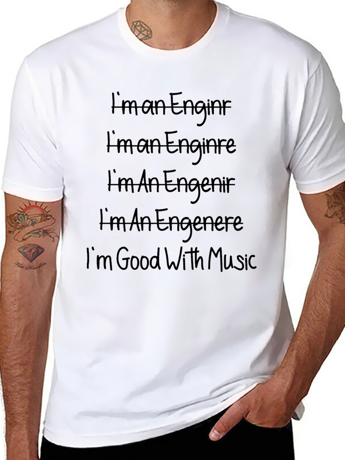 Funny Engineering & Music T-Shirt