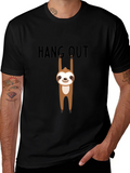 Hang Out Sloth Graphic T-Shirt