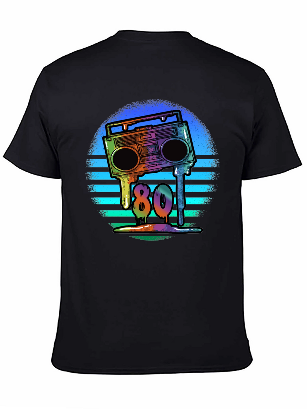 Retro 80s Boombox T-Shirt - Meltdown Design