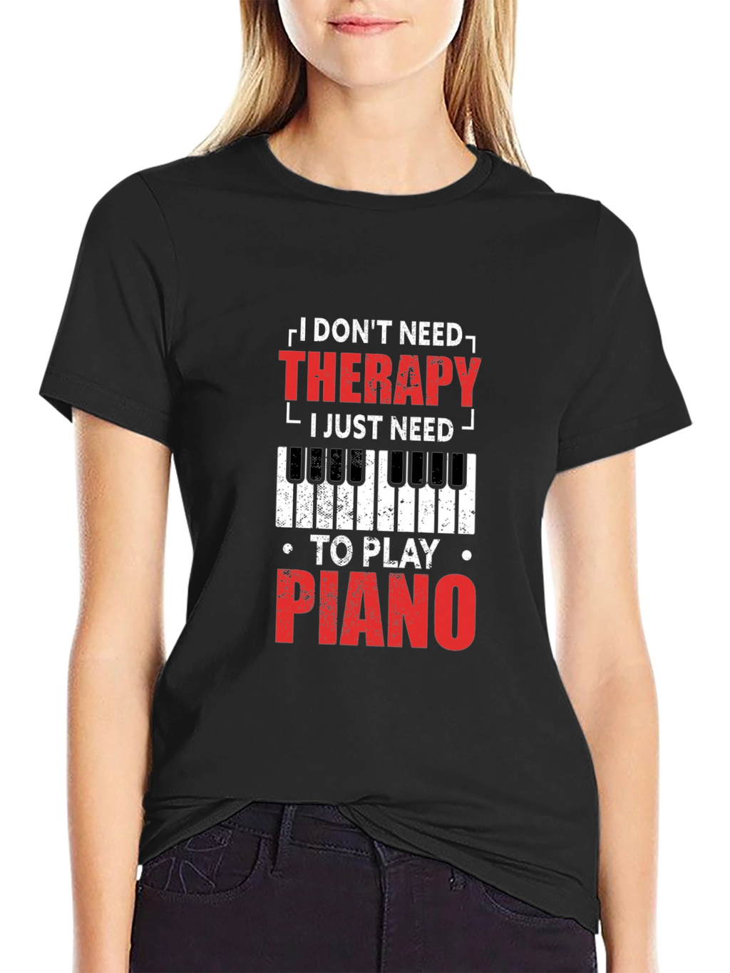 Piano Therapy T-Shirt - Musicians Apparel