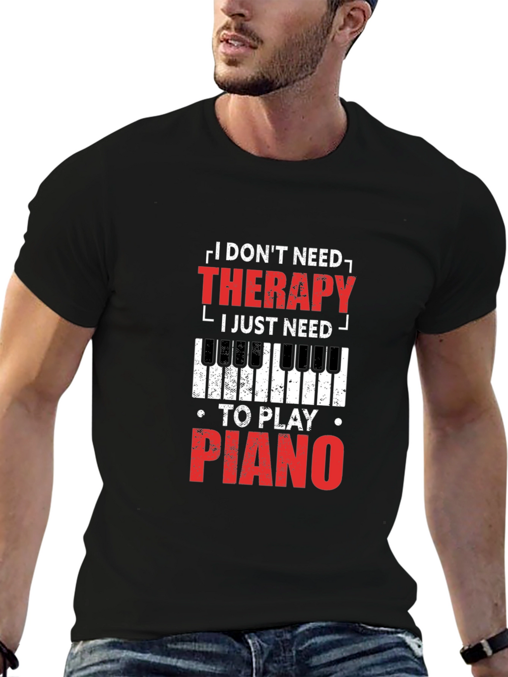 Piano Therapy T-Shirt - Musicians Apparel