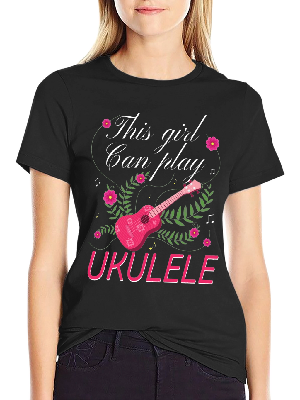 This Girl Can Play Ukulele T-Shirt