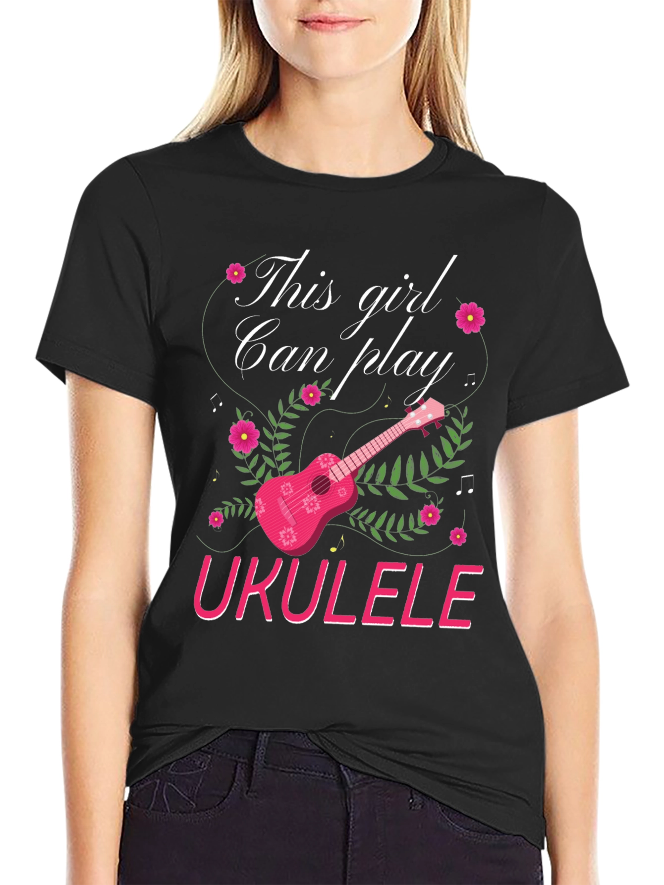 This Girl Can Play Ukulele T-Shirt