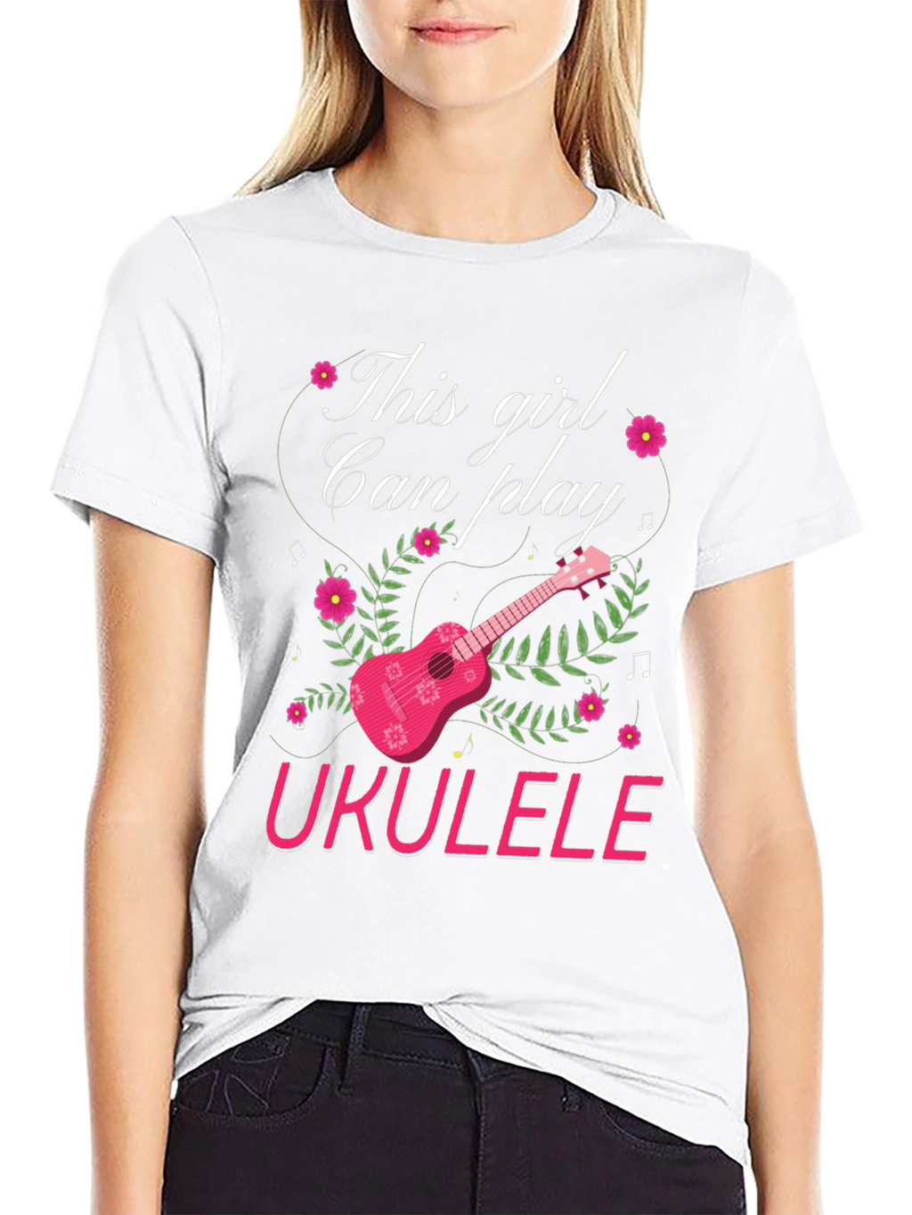 This Girl Can Play Ukulele T-Shirt