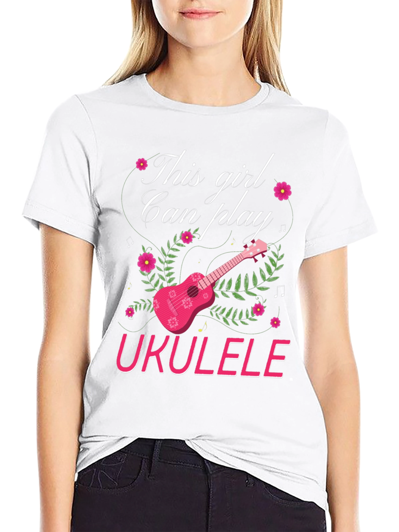 This Girl Can Play Ukulele T-Shirt