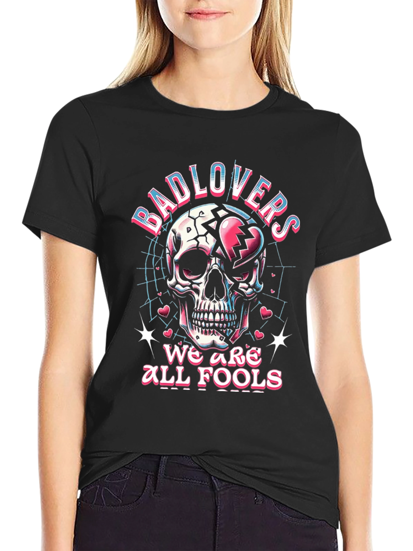 Bad Lovers Skull Graphic T-Shirt