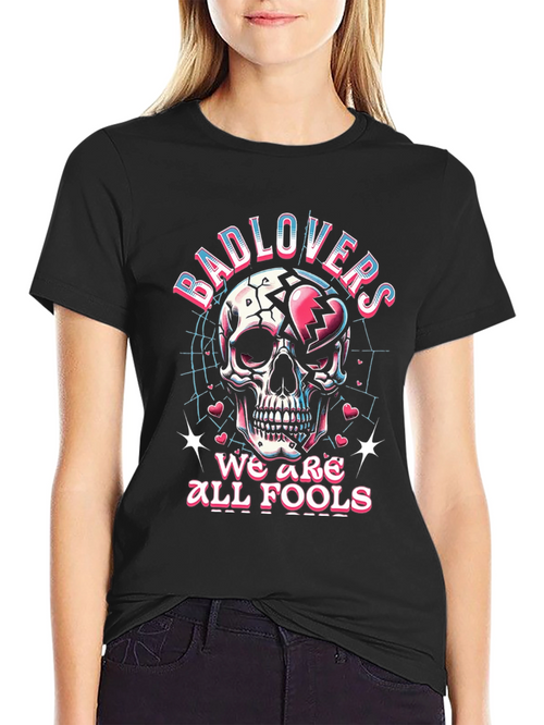 Bad Lovers Skull Graphic T-Shirt