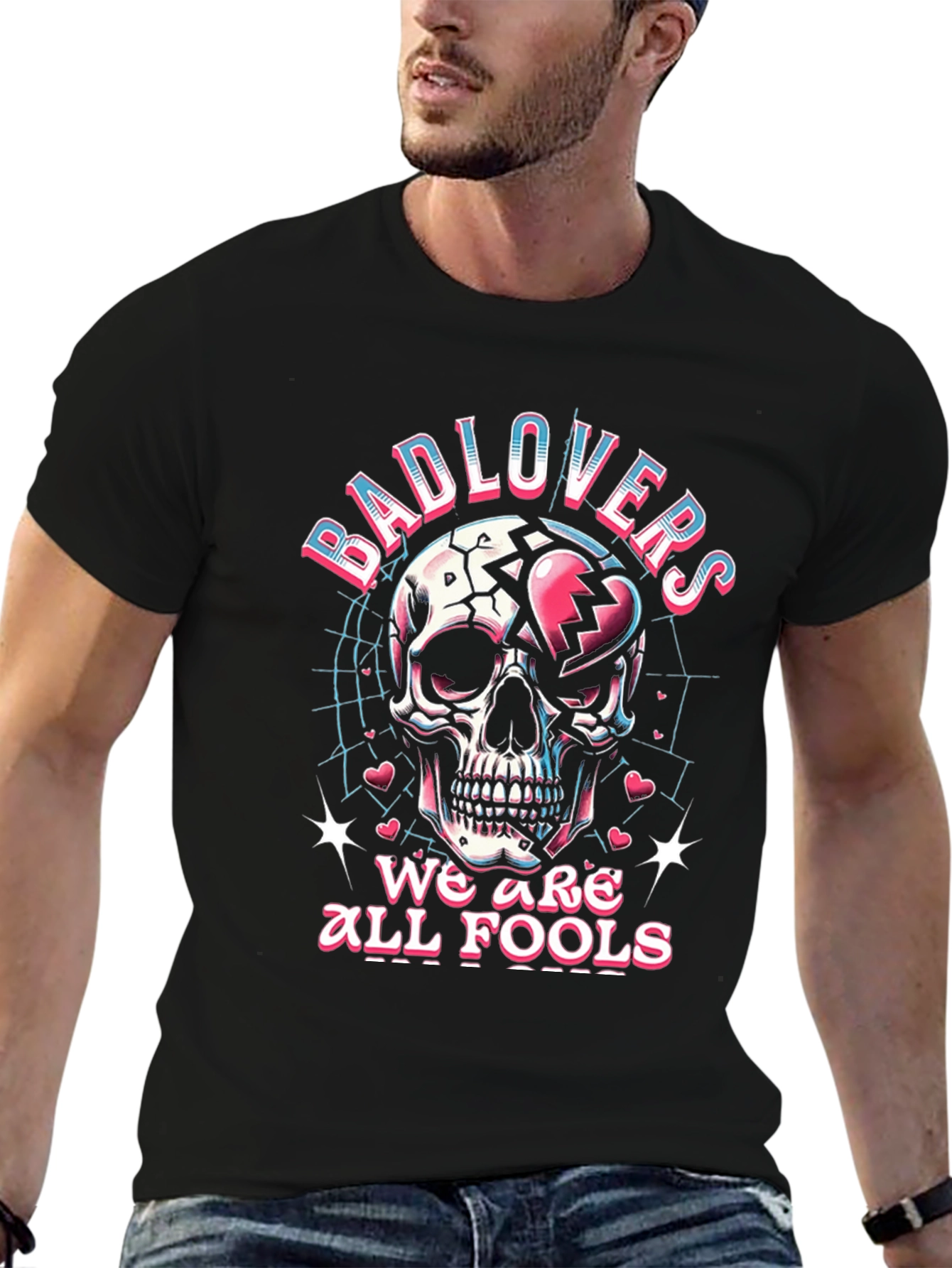 Bad Lovers Skull Graphic T-Shirt