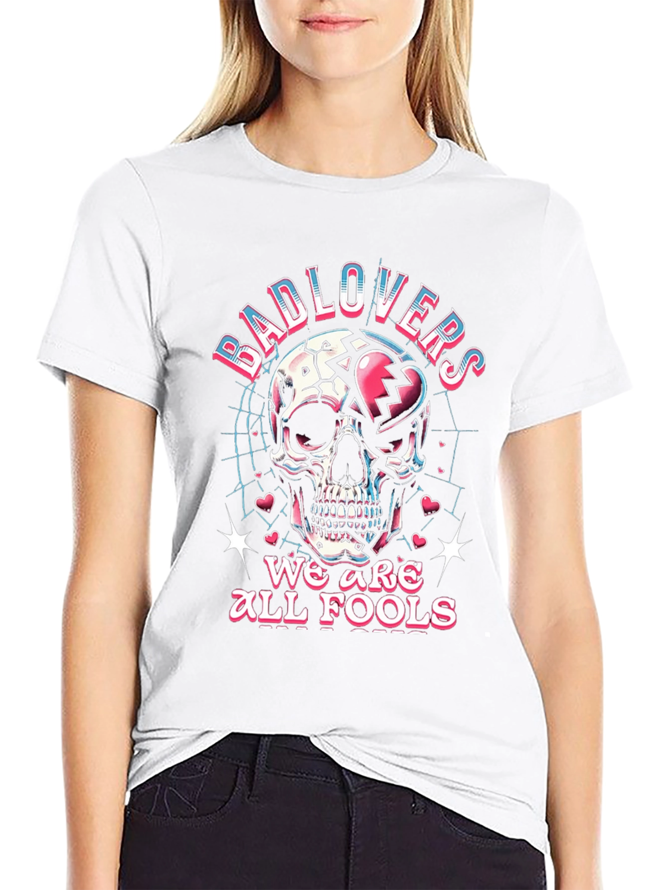 Bad Lovers Skull Graphic T-Shirt