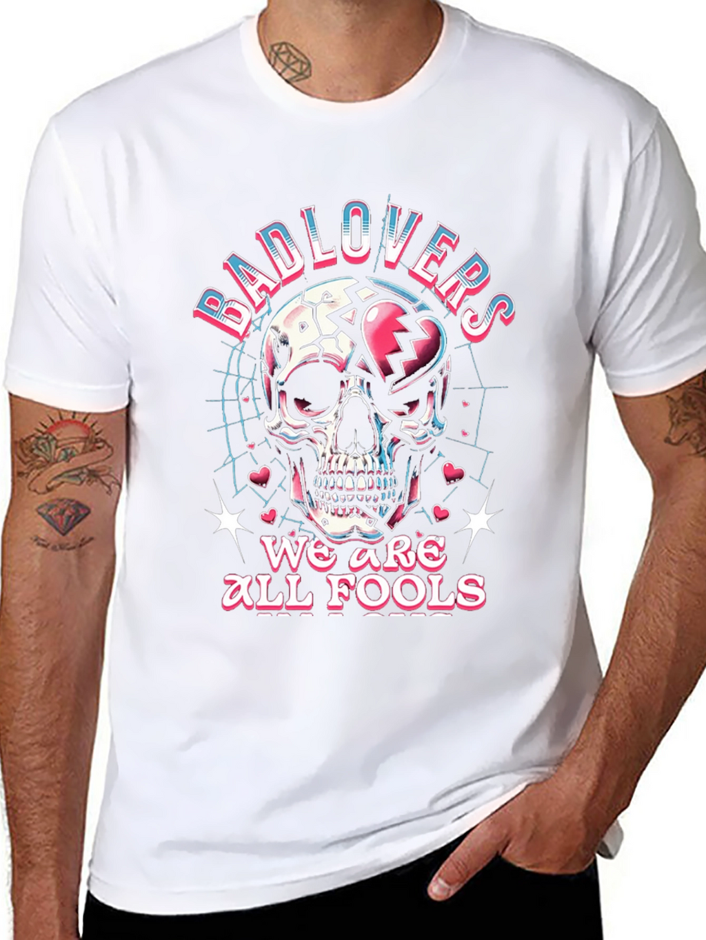 Bad Lovers Skull Graphic T-Shirt