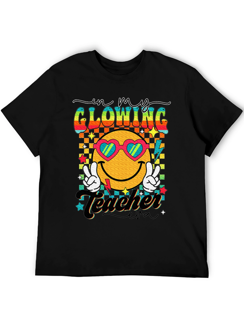 Glowing Teacher Retro T-Shirt