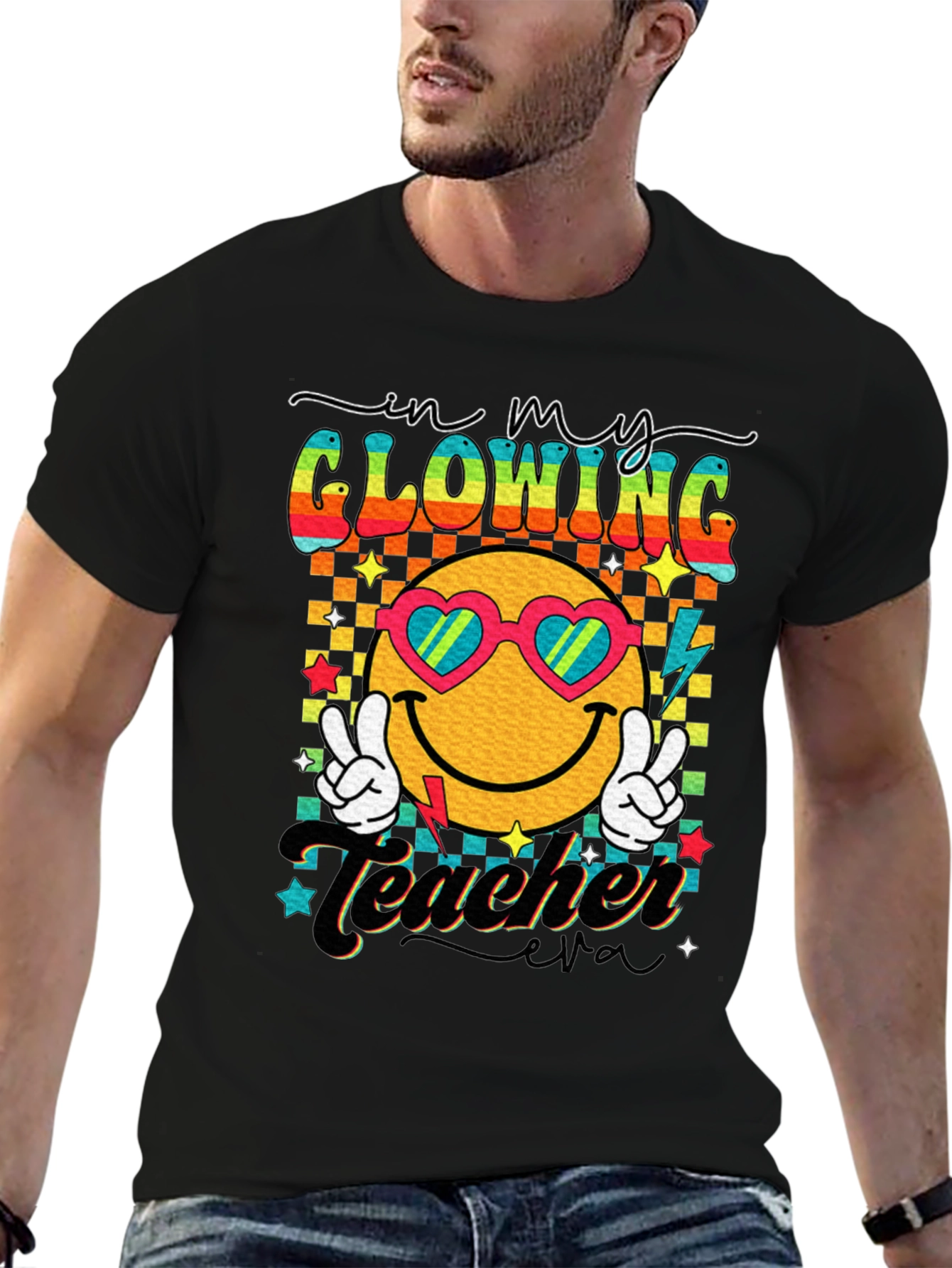 Glowing Teacher Retro T-Shirt