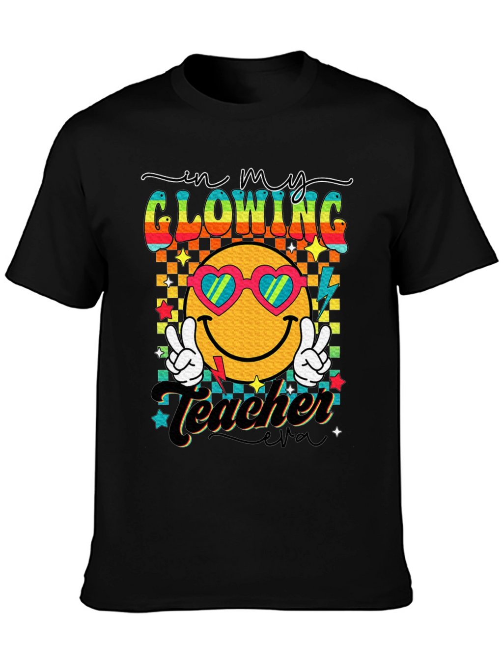 Glowing Teacher Retro T-Shirt