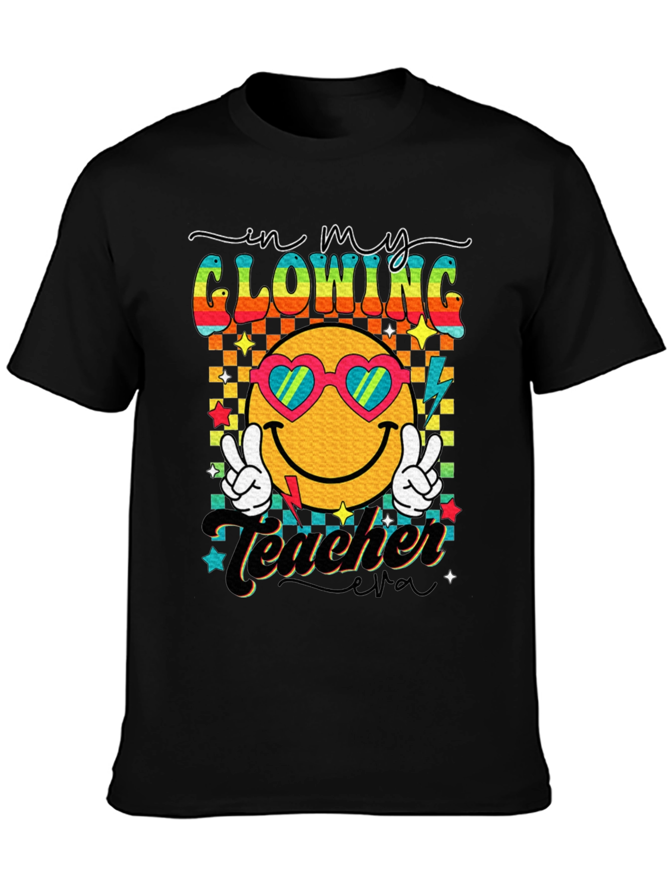 Glowing Teacher Retro T-Shirt