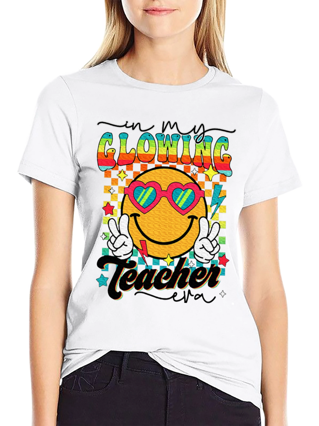 Glowing Teacher Retro T-Shirt