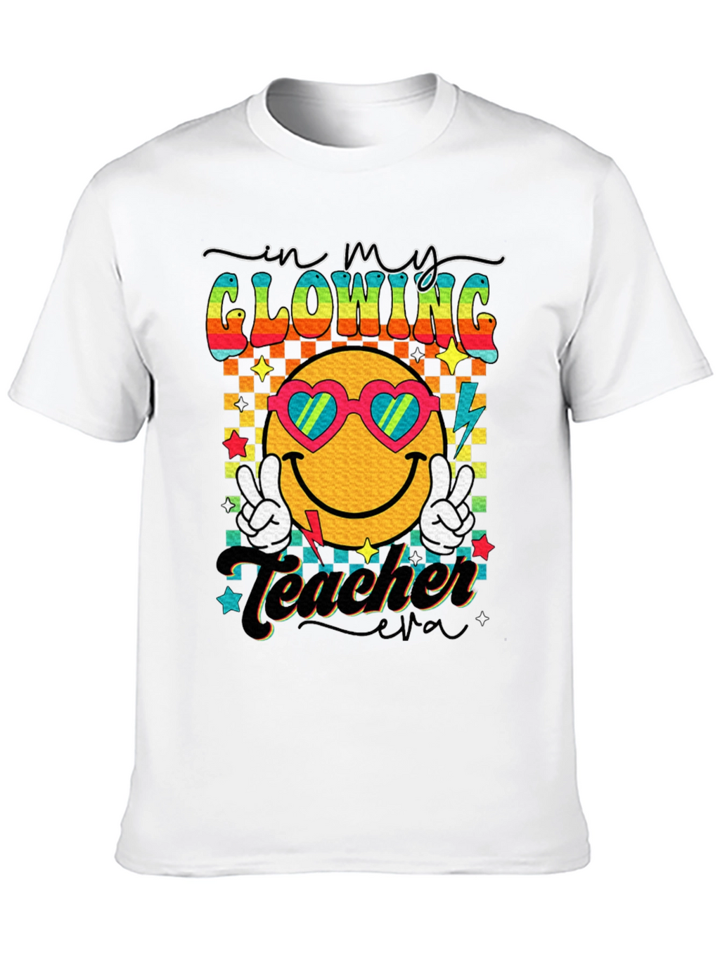 Glowing Teacher Retro T-Shirt