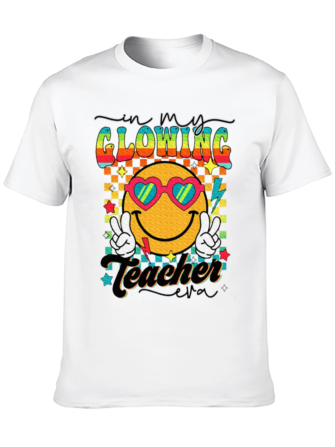 Glowing Teacher Retro T-Shirt