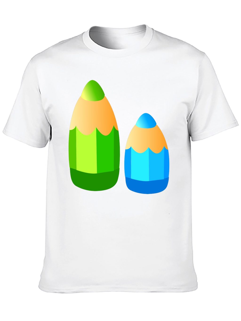Fun Pencil Graphic Tee - Black Cotton T-Shirt