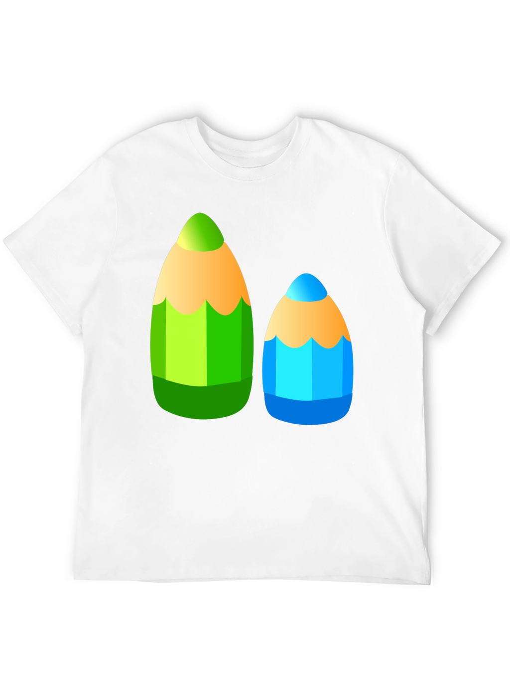 Fun Pencil Graphic Tee - Black Cotton T-Shirt
