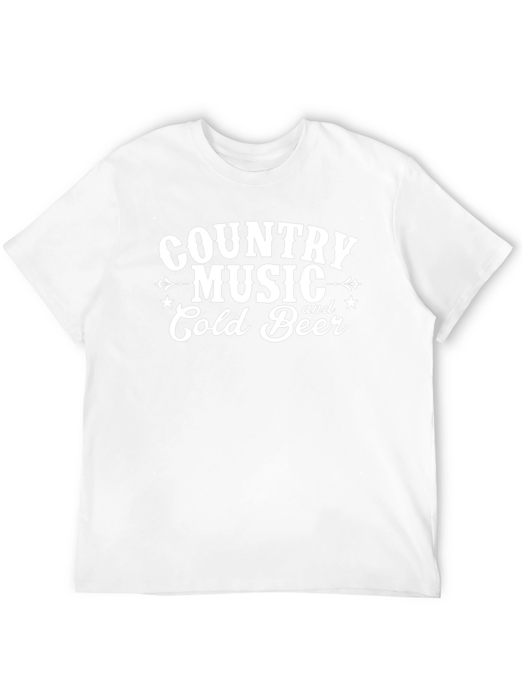 Country Music & Cold Beer Graphic Tee - Black