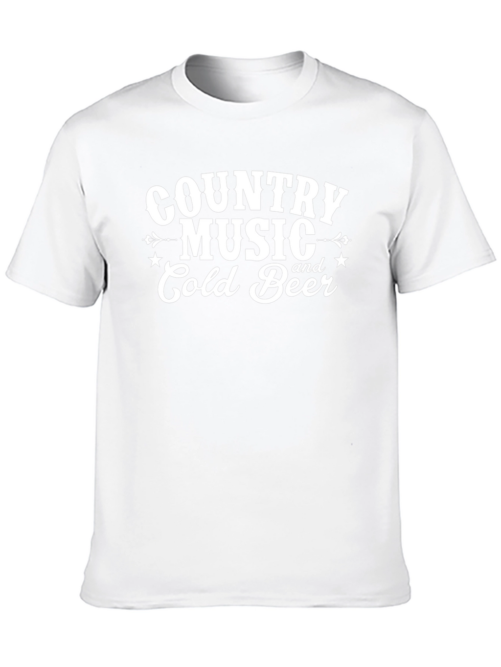 Country Music & Cold Beer Graphic Tee - Black